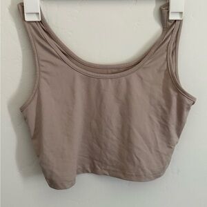Women's Tan Sleeveless Top